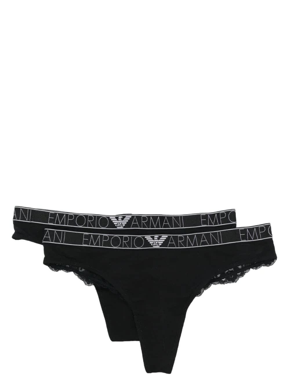 Logo-Waistband Thong Set