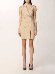 Balmain monogram-jacquard sleeveless dress