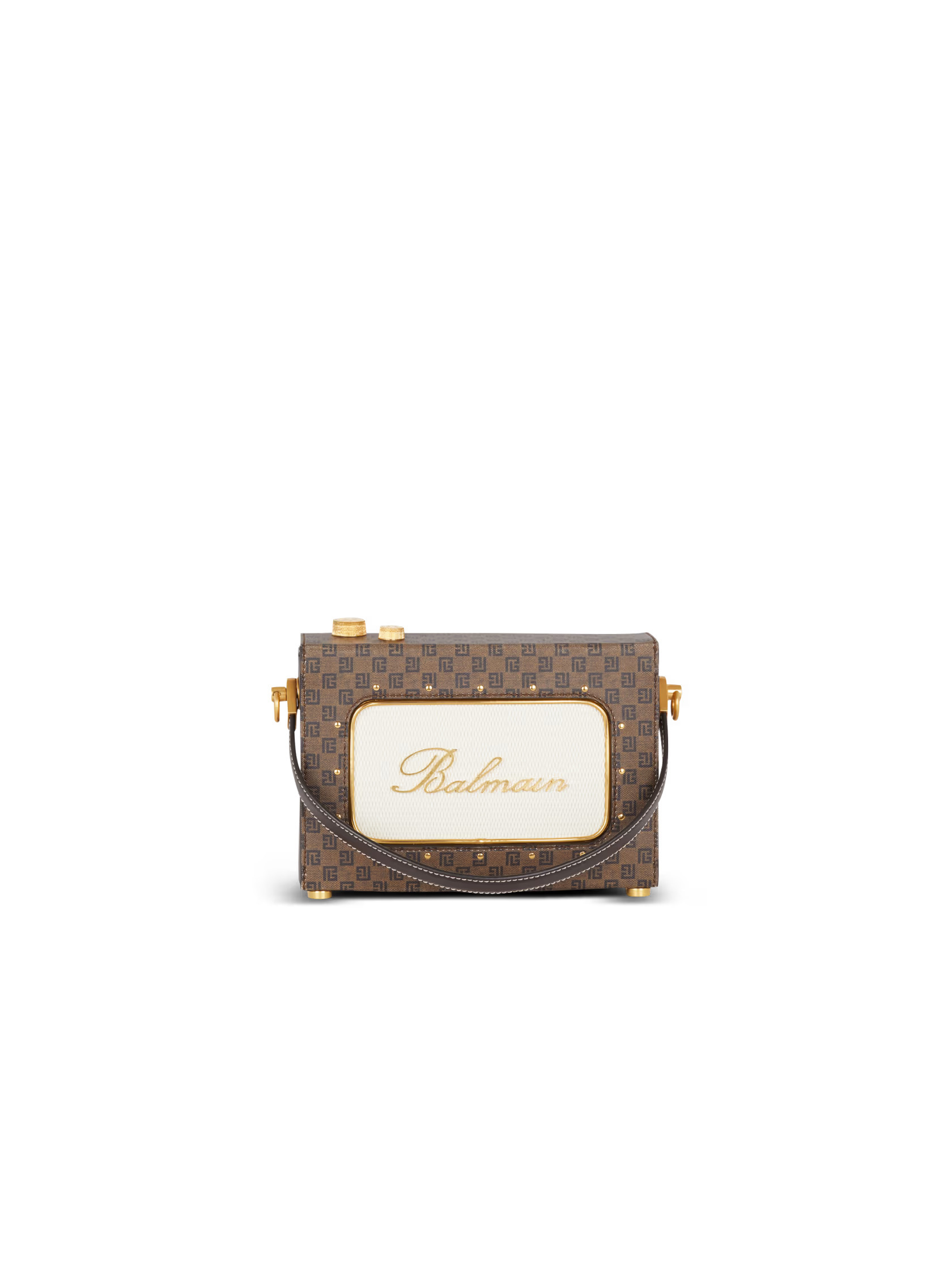 Balmain Radio Monogram Signature Bag