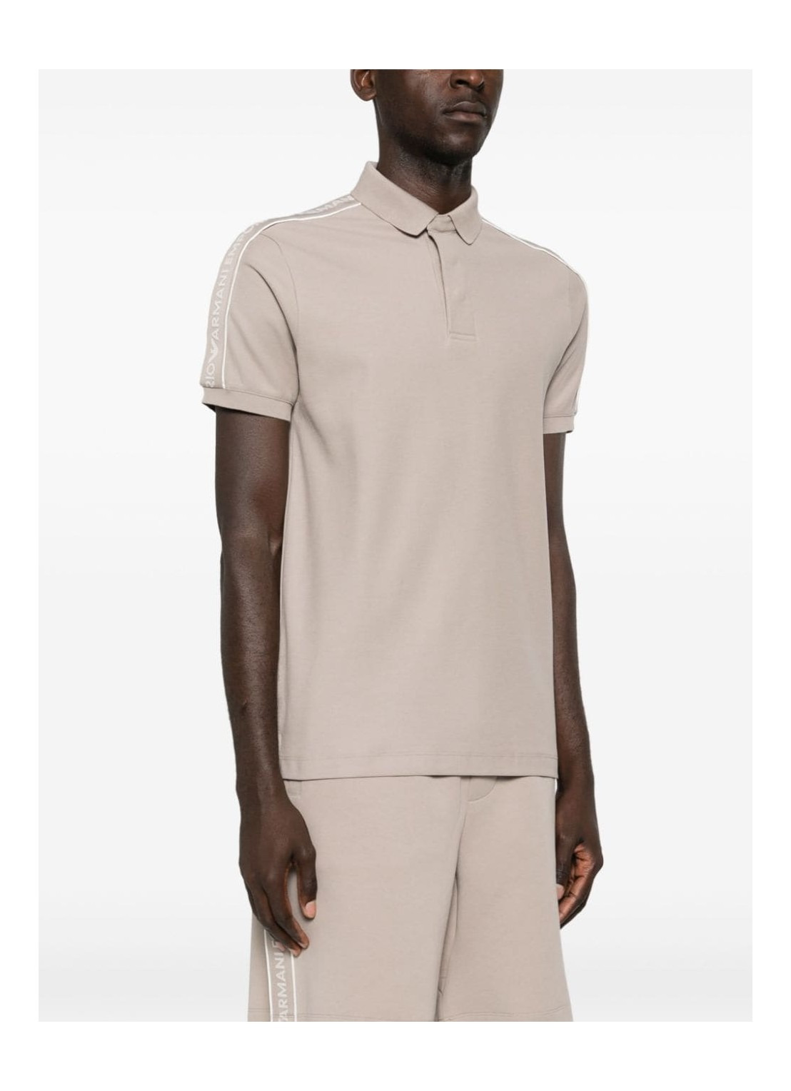 Jersey Polo Shirt With Logo Tape, view 2