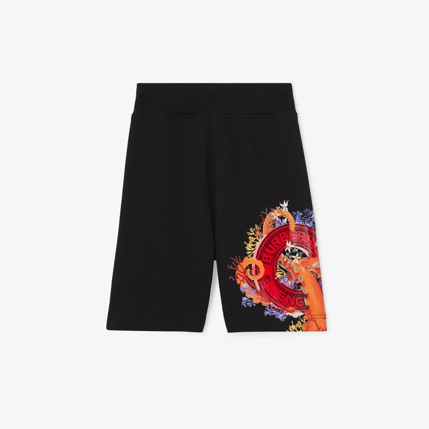 Coral Logo Graphic Cotton Shorts