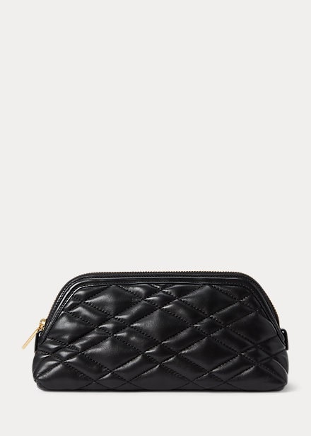 Polo Ralph Lauren Polo Id Quilted Leather Cosmetic Case