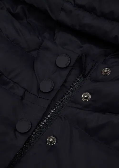 Kids Long, Quilted-Nylon Puffer Jacket With Recycled Down, view 2
