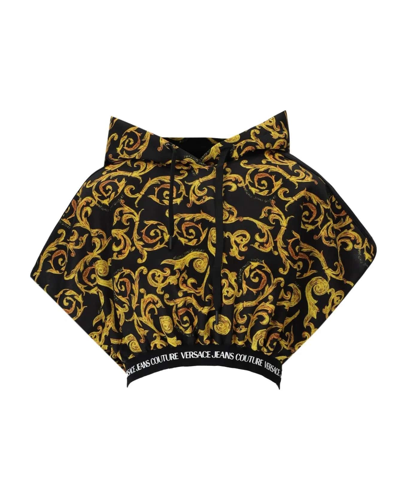 Sketch Couture Black Crop Hoodie