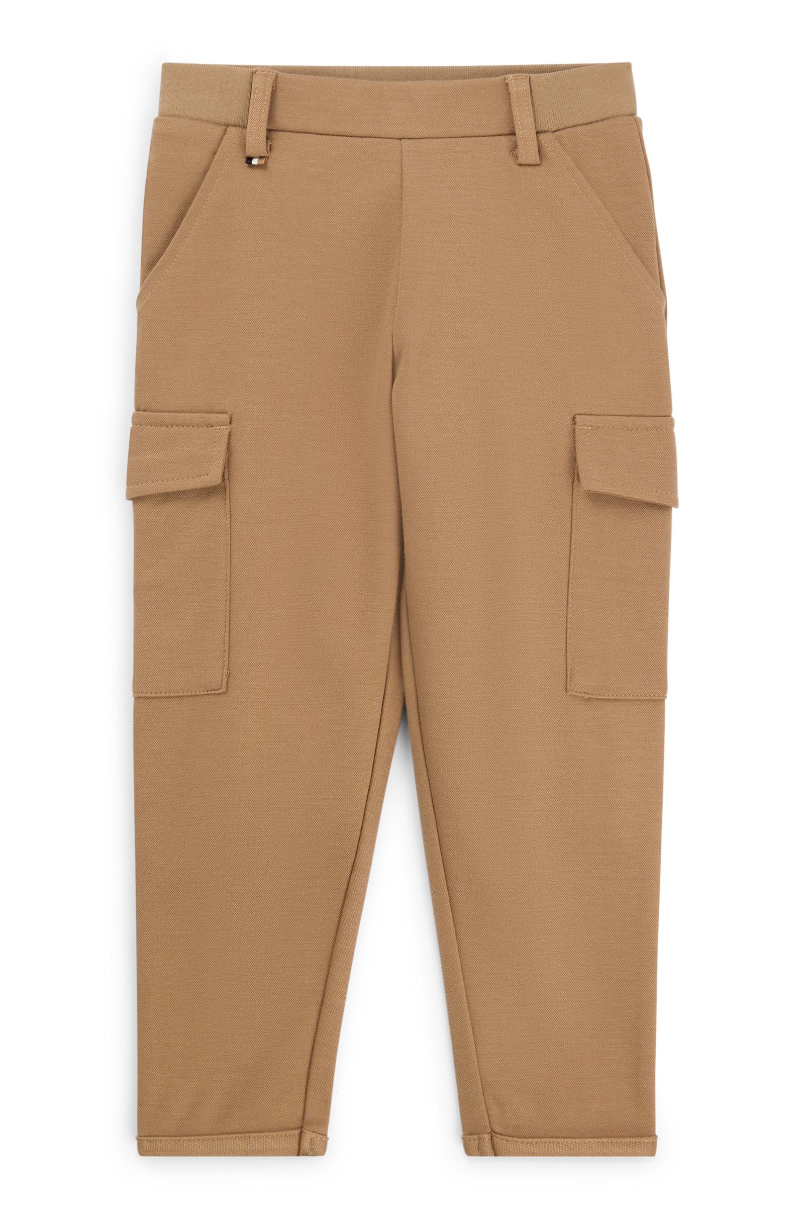 Kids Kids' Cargo Trousers In Stretch Piqué