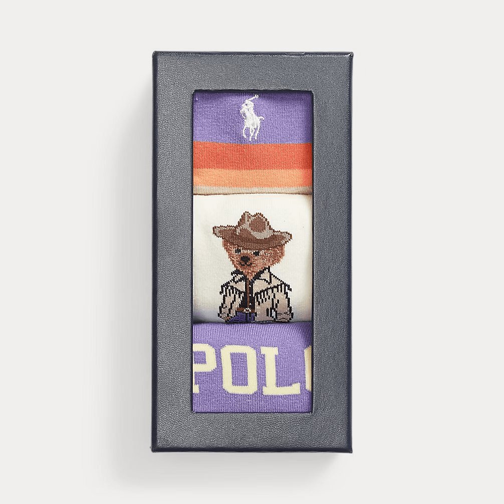 Polo Bear Crew Sock 3-Pack Gift Set