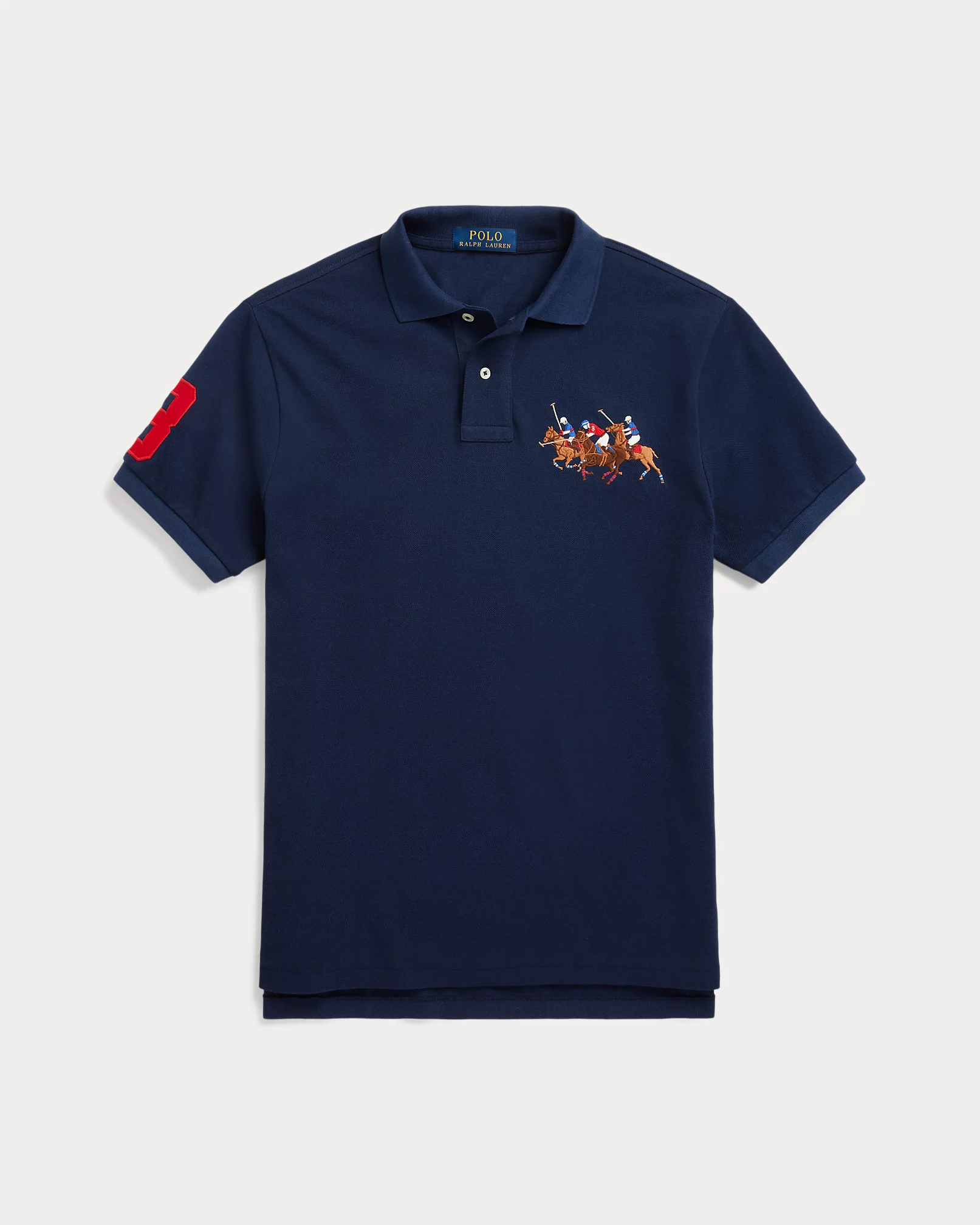 Polo Ralph Lauren Custom Slim Fit Triple-Pony Polo Shirt