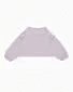 Oversized double-jersey boat neck sweatshirt with logo tape