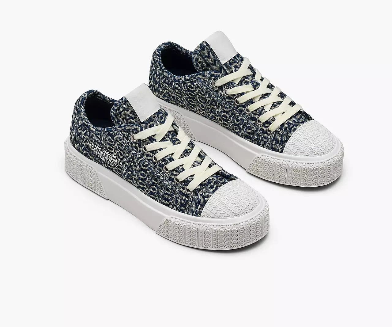 The
Denim Monogram Sneaker