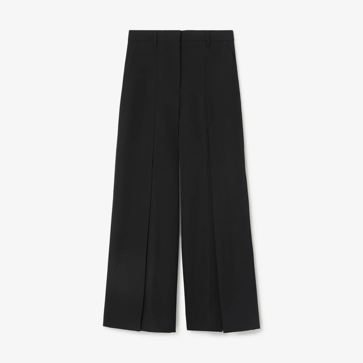 Grain De Poudre Wool Wide-Leg Trousers