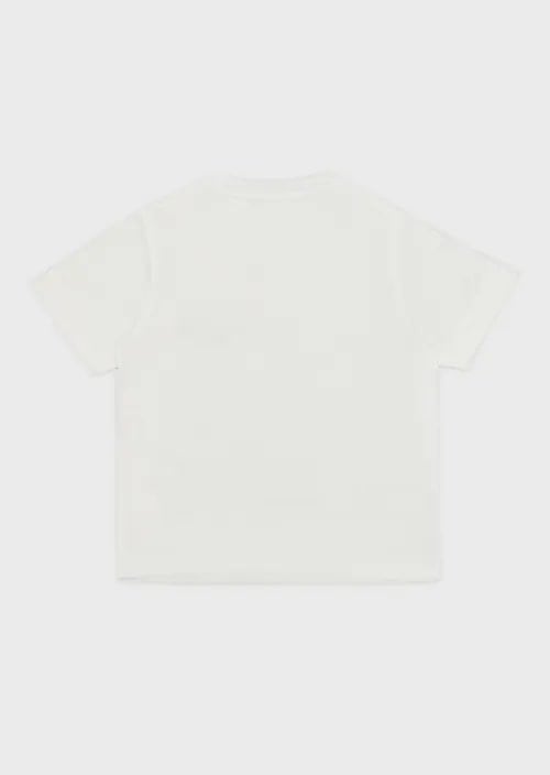 Tencel Blend Jersey T-Shirt With Ea Logo Embroidery, view 5