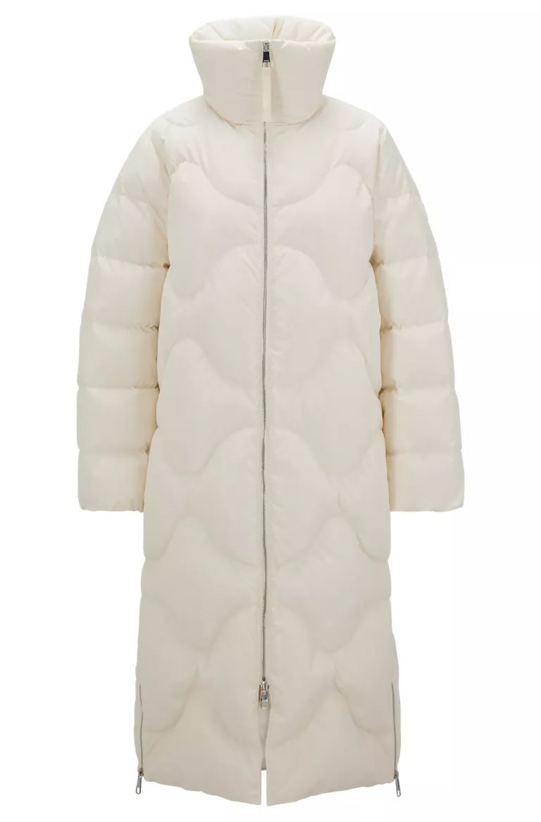 Oversized-Fit Down Jacket With Fleece Lining