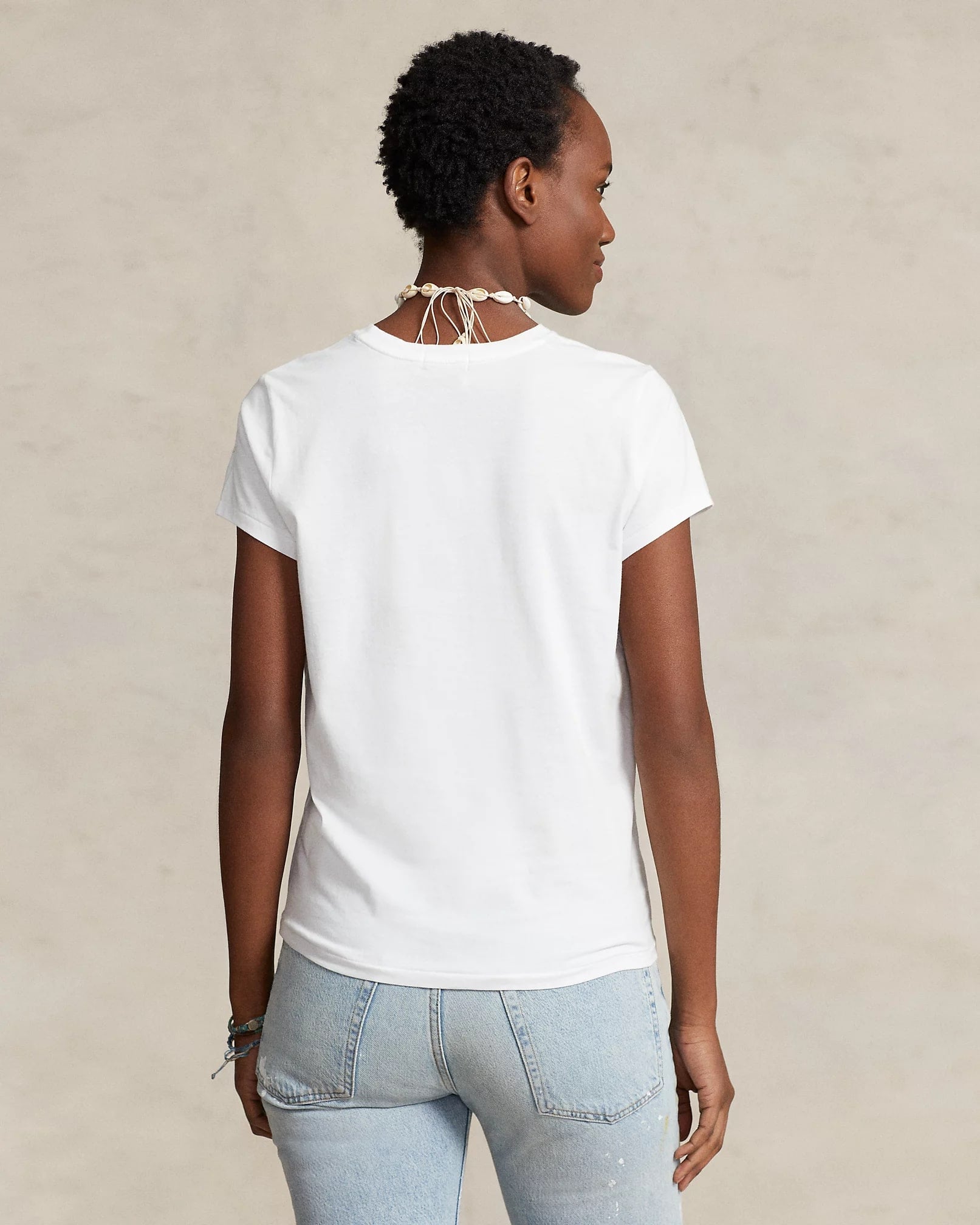 Cotton Jersey Crewneck T-Shirt, view 4