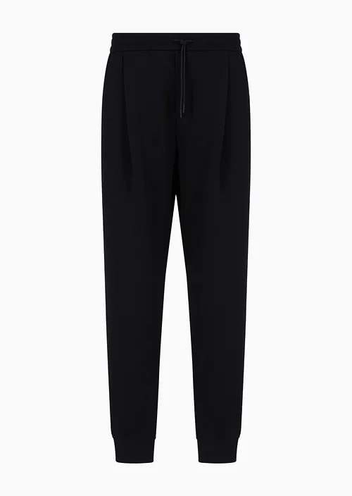 Double-Jersey Joggers With Drawstring And Pleats