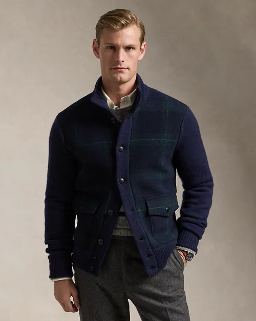 The Polo Tartan Wool Cardigan