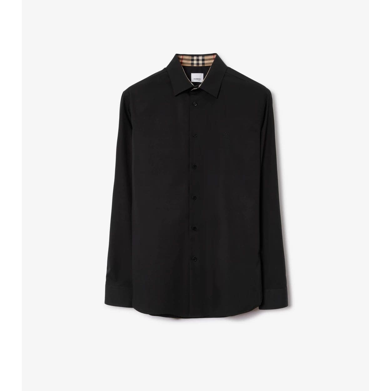 Embroidered Ekd Stretch Cotton Shirt