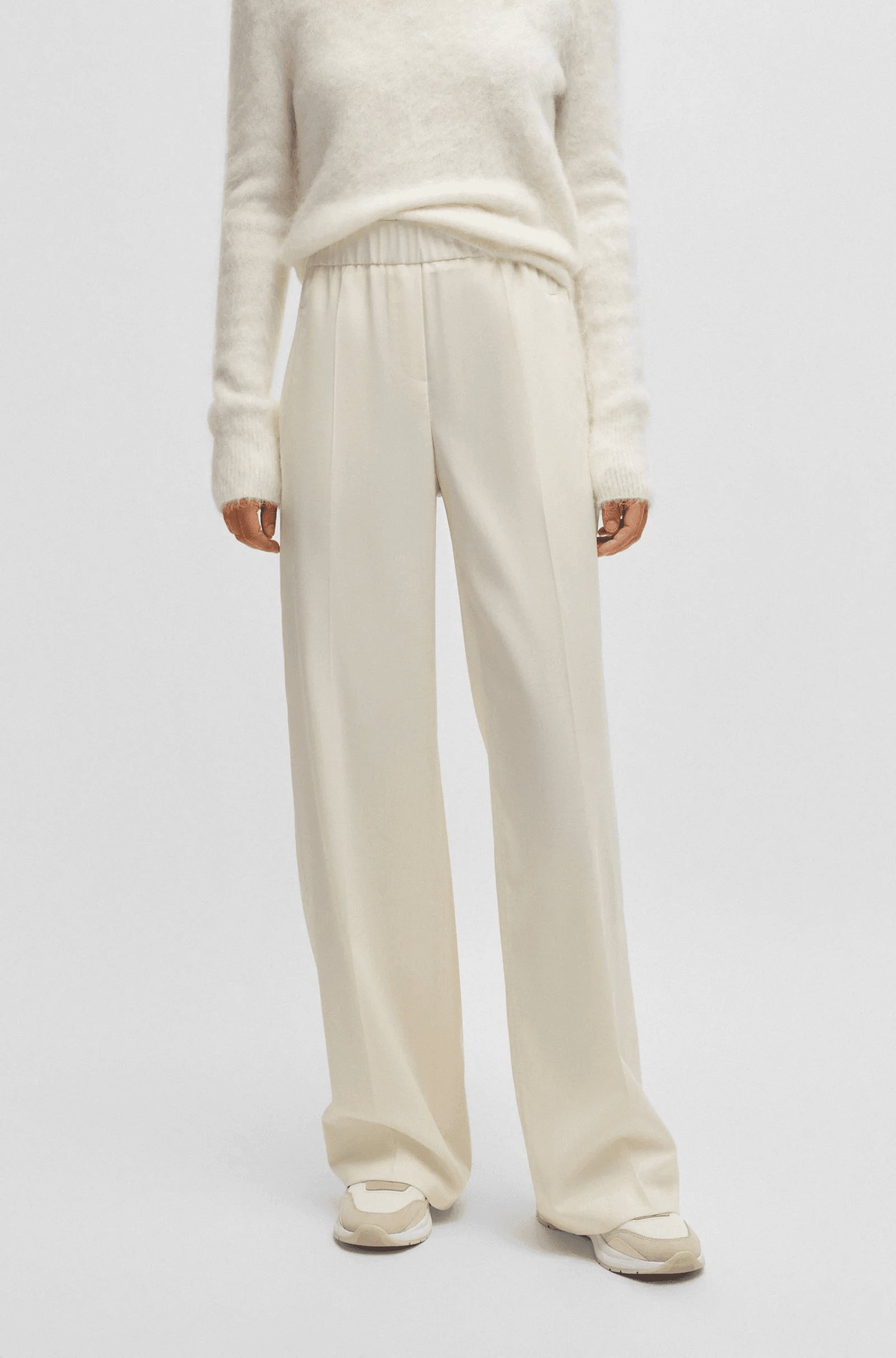 Relaxed-fit trousers in wool