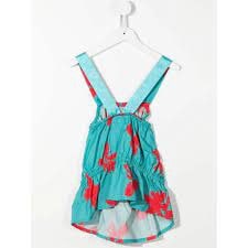 Kids graphic print sleeveless blouse