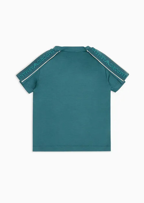 Kids Asv Lyocell-Blend Jersey T-Shirt With Embossed Logo Tape, view 3