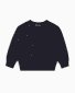 Virgin wool-blend jumper with logo lettering intarsia