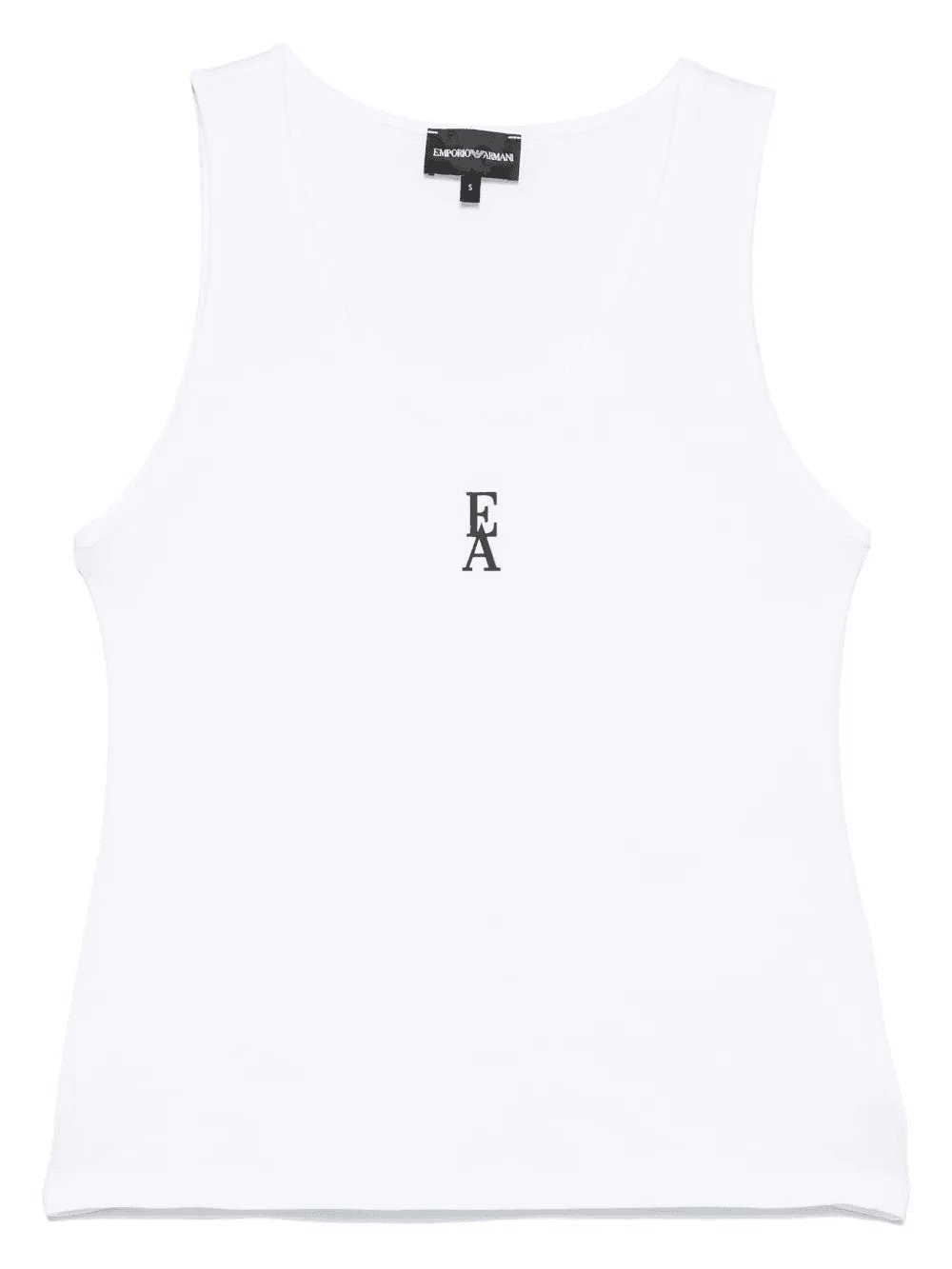 logo-print tank top, view 3