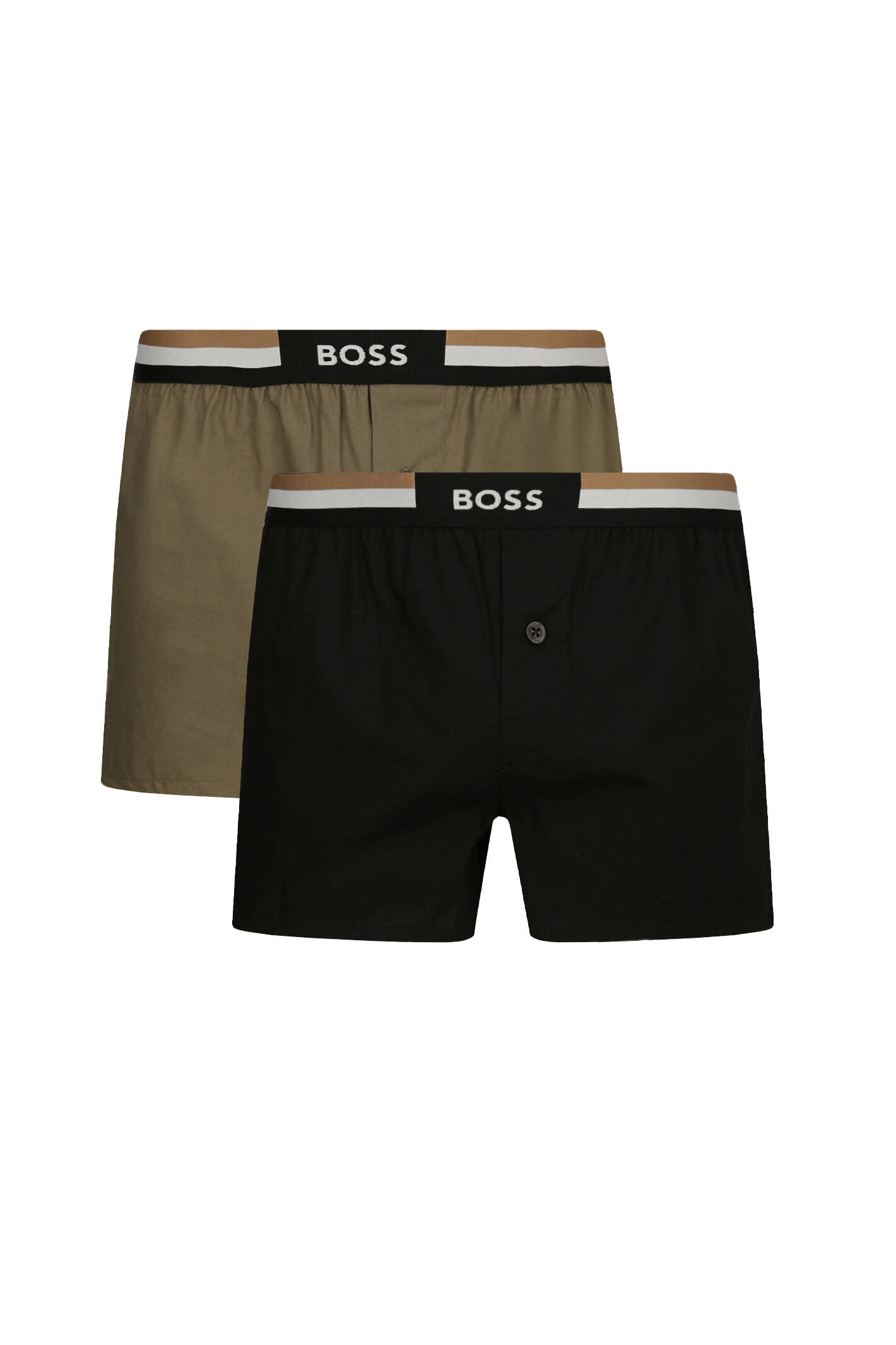 Two-Pack Of Cotton Pyjama Shorts With Signature Waistbands