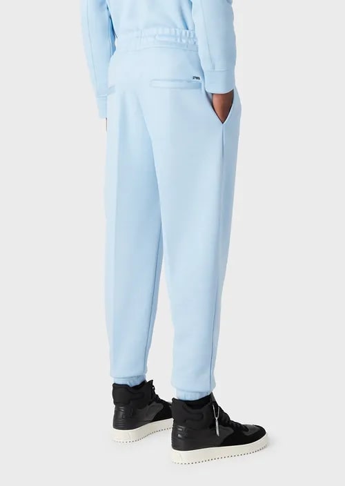 Modal Jersey Joggers With Ribbing, view 3