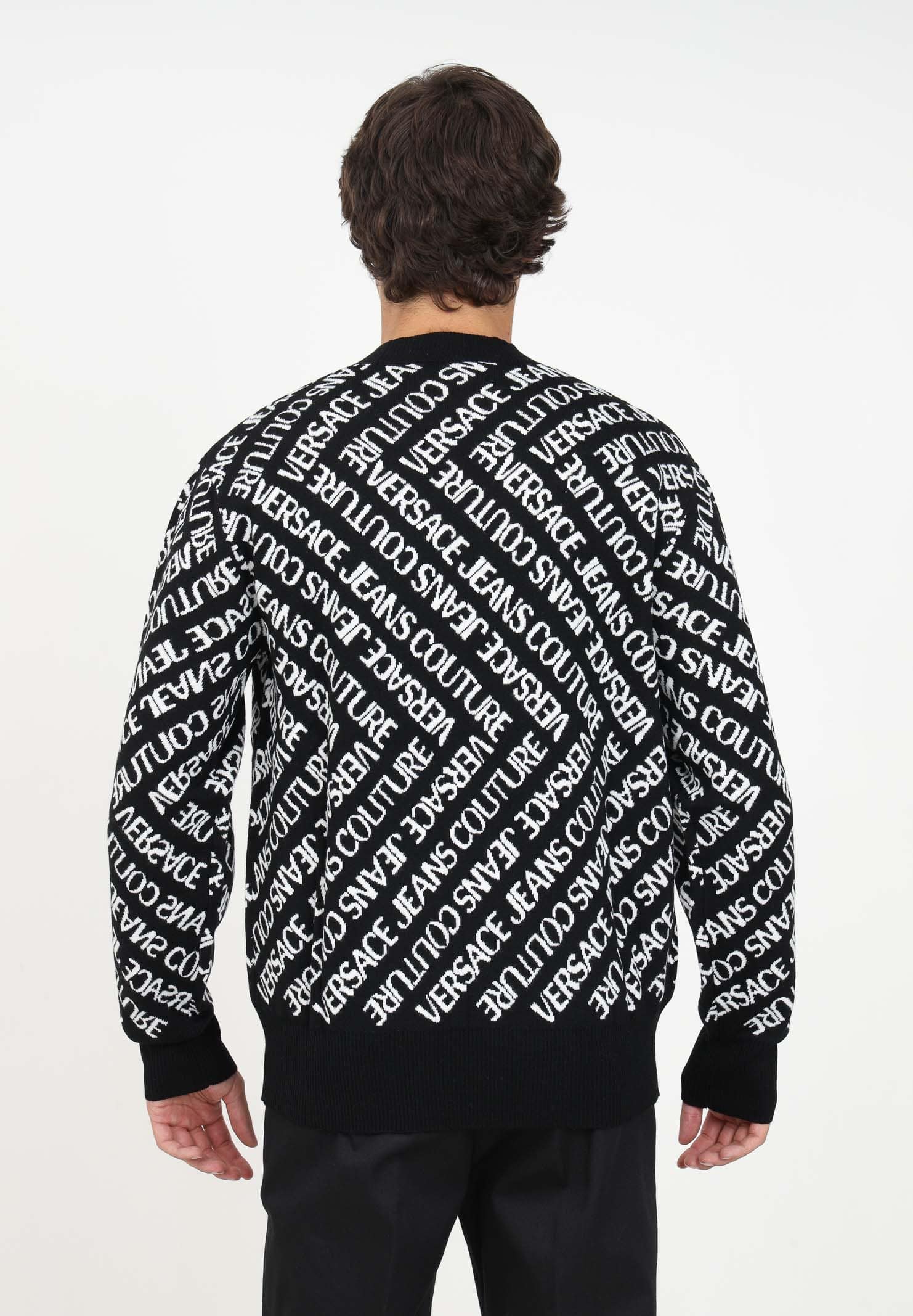 Sweater With All-Over Logo, view 3