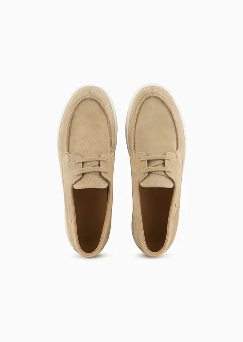 Crust Leather Boat Shoes, view 3