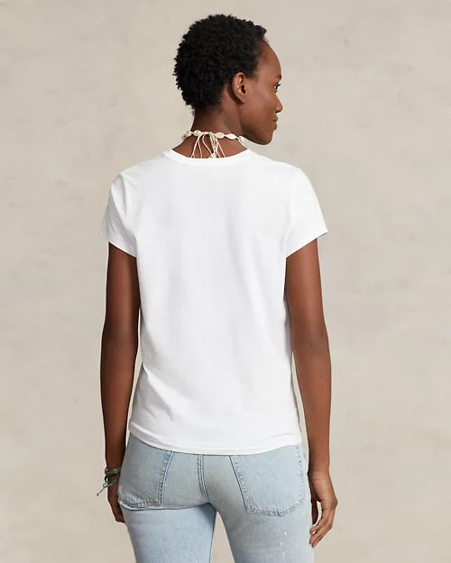 Cotton Jersey Crewneck T-Shirt, view 3