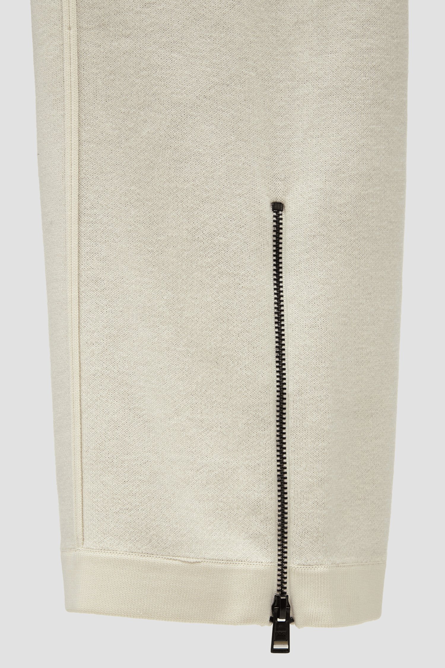 Regular-fit trousers in cotton and virgin wool, view 9