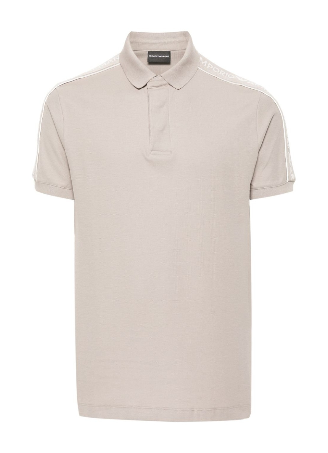 Jersey Polo Shirt With Logo Tape