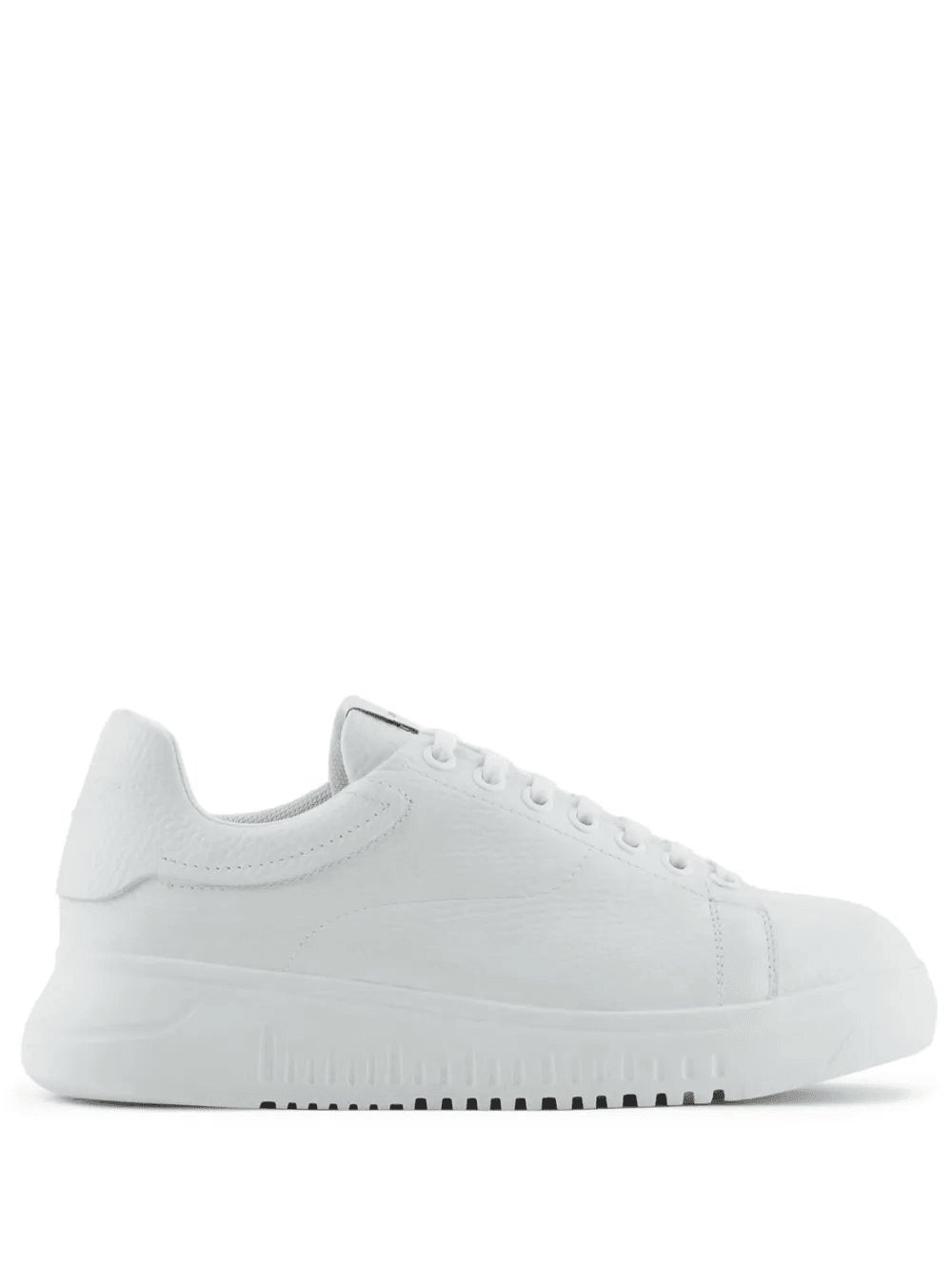 grained-leather sneakers