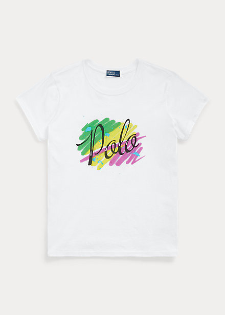 Polo Ralph Lauren Airbrushed-Logo Cotton Jersey Tee