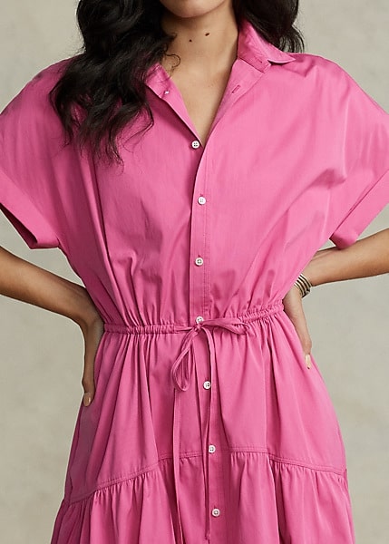 Polo Ralph Lauren Drawstring Cotton Shirtdress, view 3