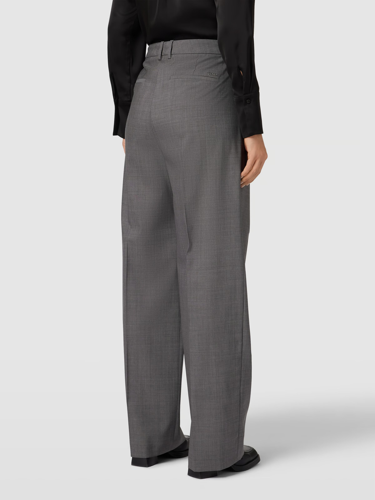 Fabric Trousers With Pressed Pleats, Model 'Tenly', view 3