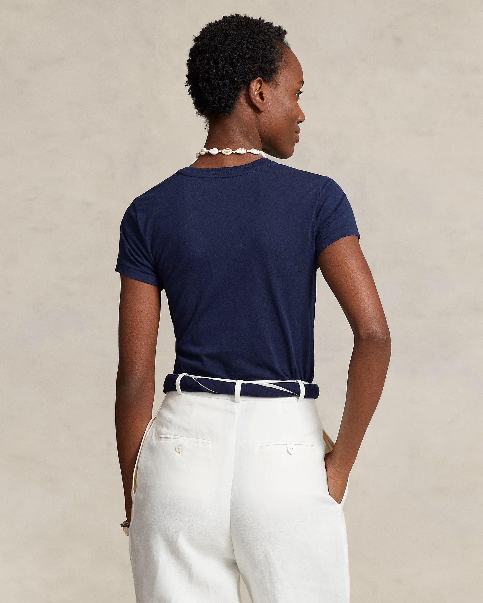 Cotton Jersey Crewneck T-Shirt, view 4