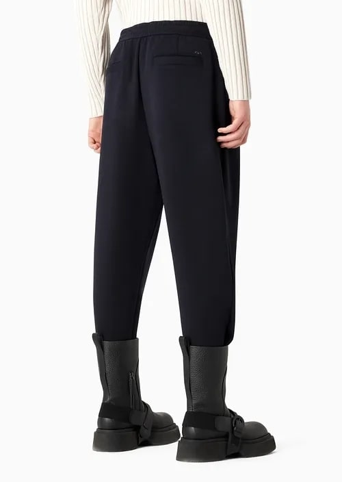 Double-Jersey Joggers With Drawstring And Pleats, view 9