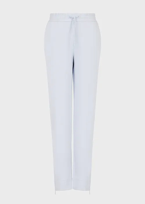 Double-Jersey Trousers With Drawstring And Zip At The Hem