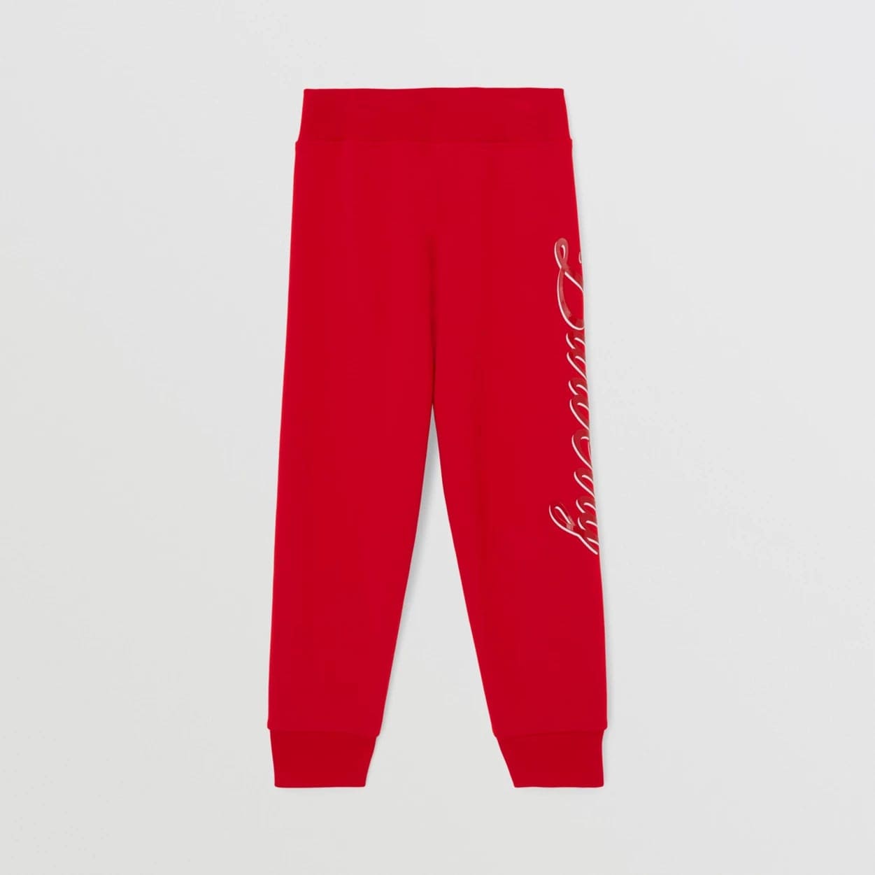 Logo Script Print Cotton Jogging Pants