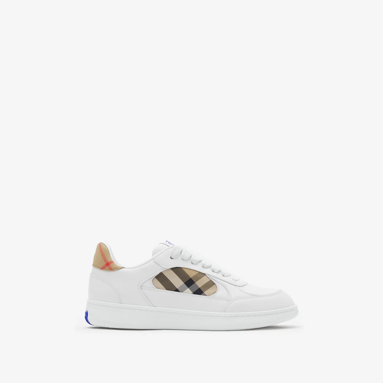 Leather and Check Terrace Sneakers​
