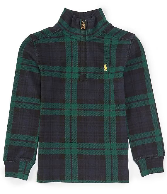 Polo Ralph Lauren Long Sleeve Tartan Plaid Interlock Pullover