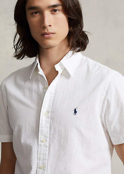 Polo Ralph Lauren Custom Fit Seersucker Shirt, view 3