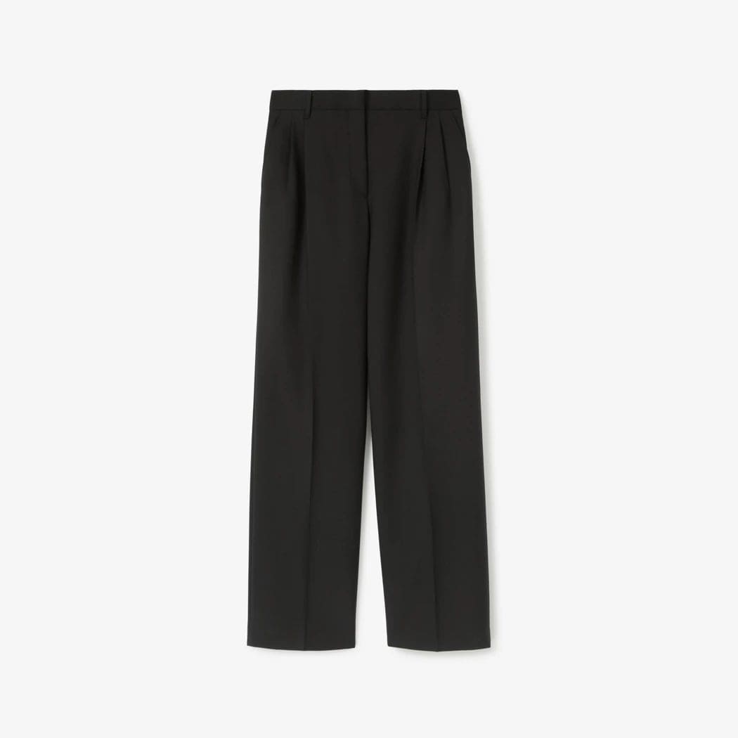 Wool Wide-Leg Trousers
