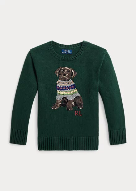 Polo Ralph Lauren Crew-Neck Sweater With Dog