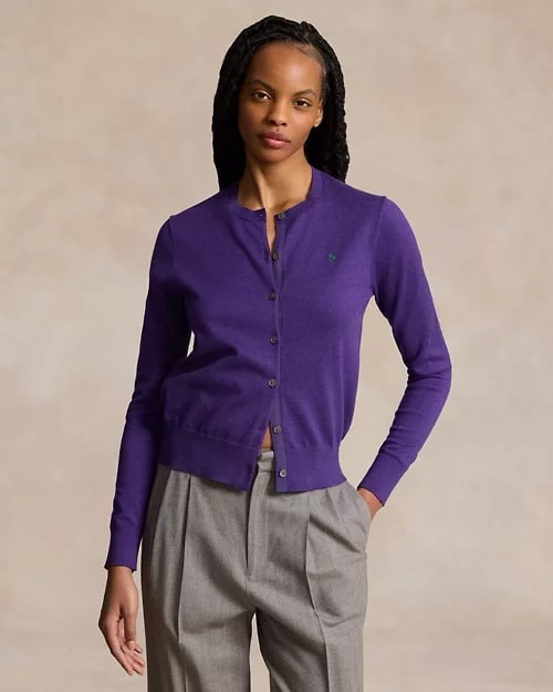 Cotton-Blend Cardigan