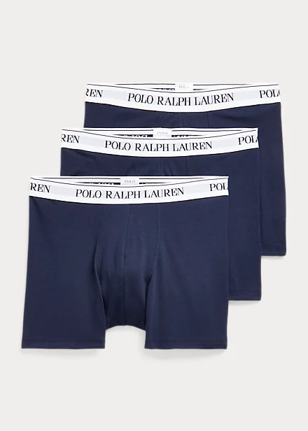 Polo Ralph Lauren Stretch Cotton Boxer Brief 3-Pack