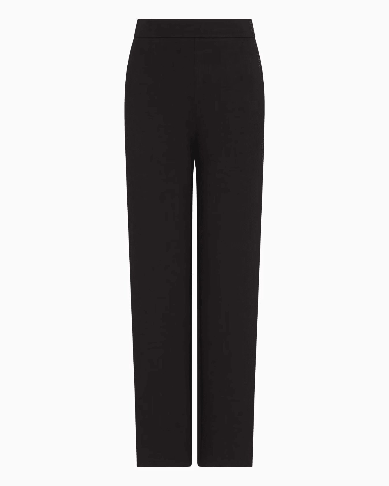 Double jersey trousers with elasticated waist