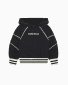 Comfort-fit, hooded sweatshirt in jersey, with piping and logo embroidery