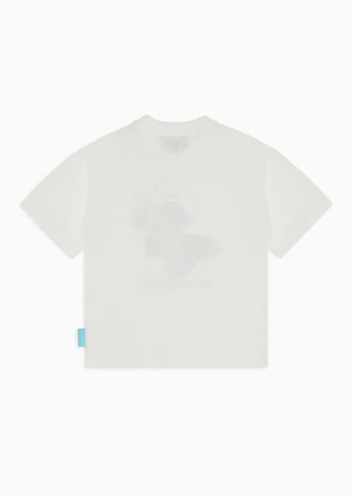 Kids Asv Organic Jersey T-Shirt With The Smurfs Print, view 4